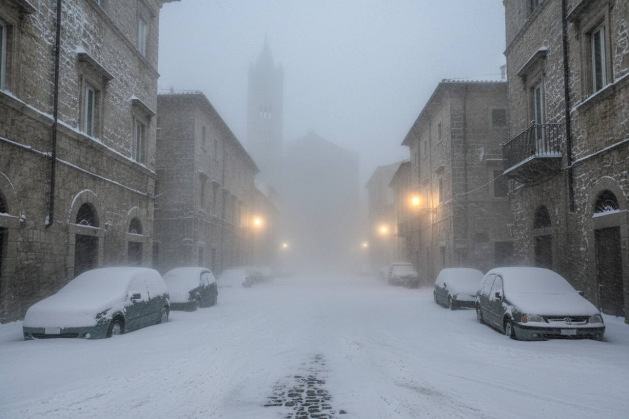 Il maltempo non si placa, bufera di neve chiude scuole e uffici | L’annuncio del Sindaco “Restate a casa”
