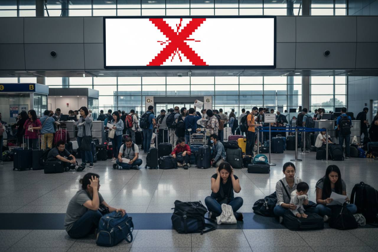 Tutti i voli cancellati, ripercussioni pensanti: chiedere i rimborsi diventa complicato | Passeggeri bloccati