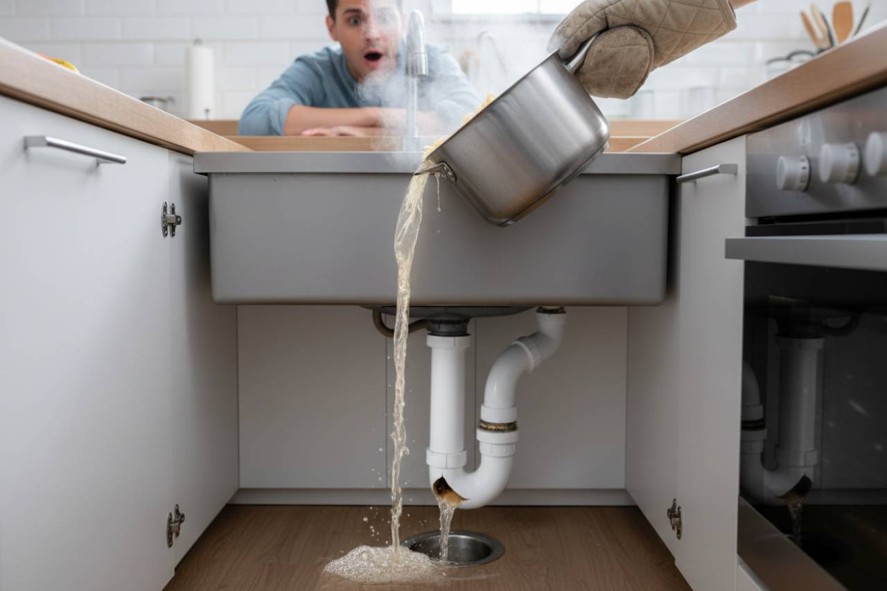 Scoli la pasta nel lavandino? Non farlo mai più o devi pagare oltre 300€ | Il rischio nascosto dietro l’acqua bollente