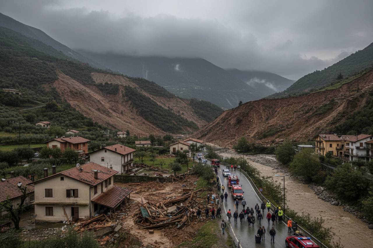 Ancora frane in Italia, l’incubo maltempo non finisce: quasi 100 residenti evacuati con urgenza | Si teme il peggio