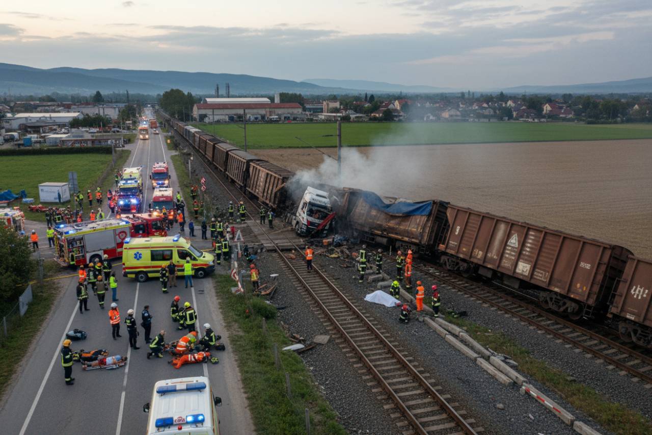 Incidente ferroviario, treno si schianta contro un camion | Diversi feriti e c’è un morto sicuro: soccorsi sul posto
