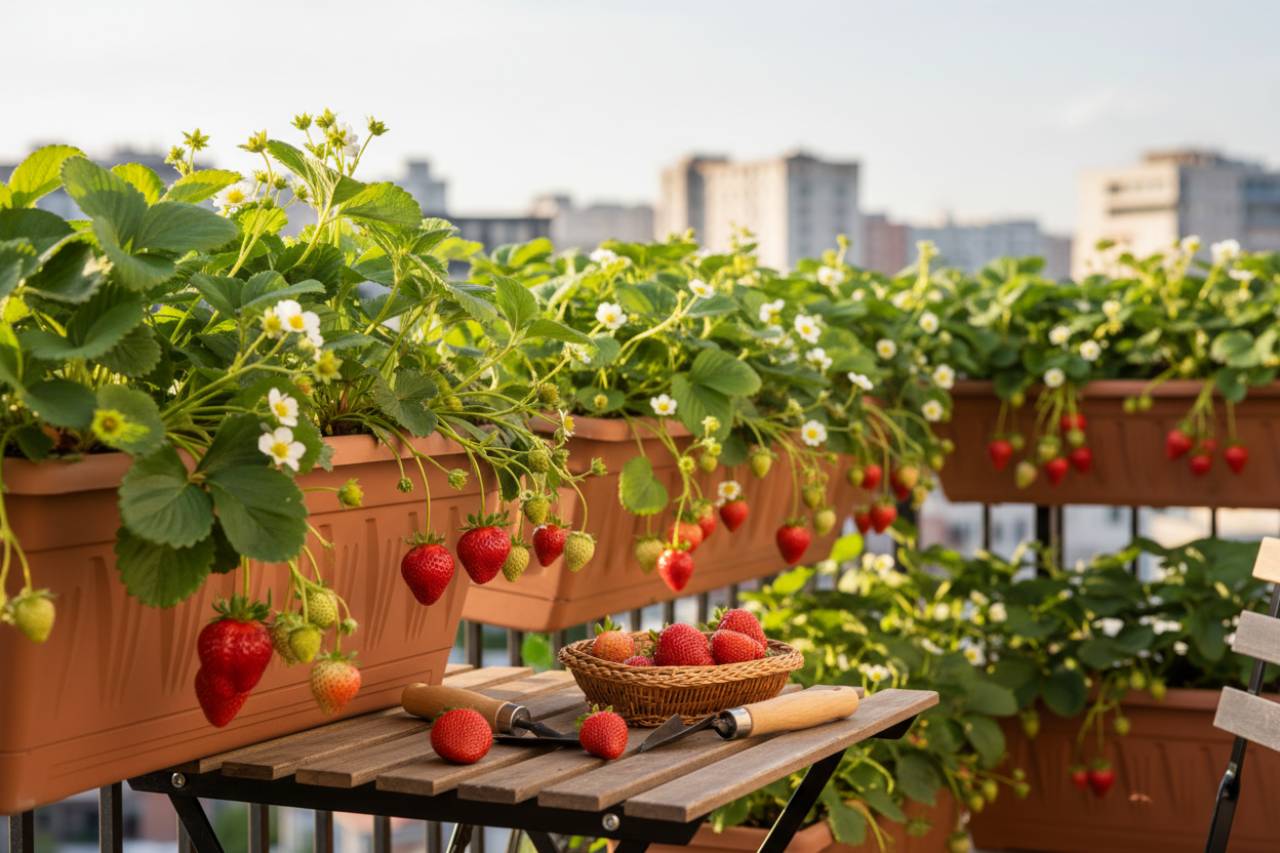 Coltivare fragole in balcone, come coltivarle in modo facile e veloce | Te le mangi tutta estate